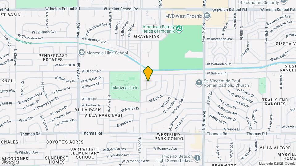 3229 N 54th Ln Map and Location Details