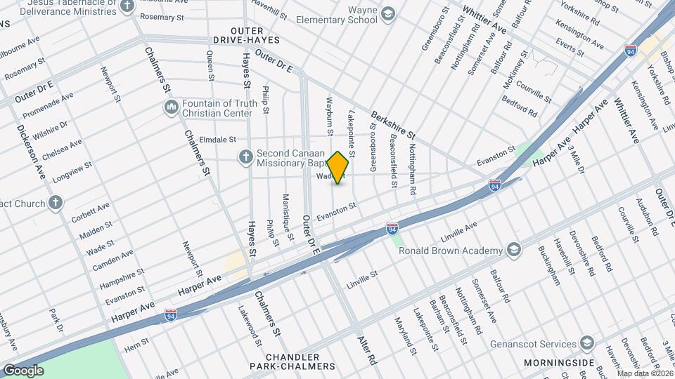 9168 Wayburn St Map and Location Details