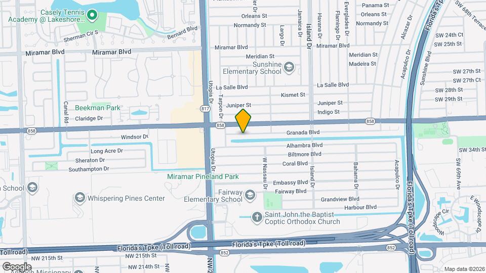 7908 Granada Blvd Map and Location Details