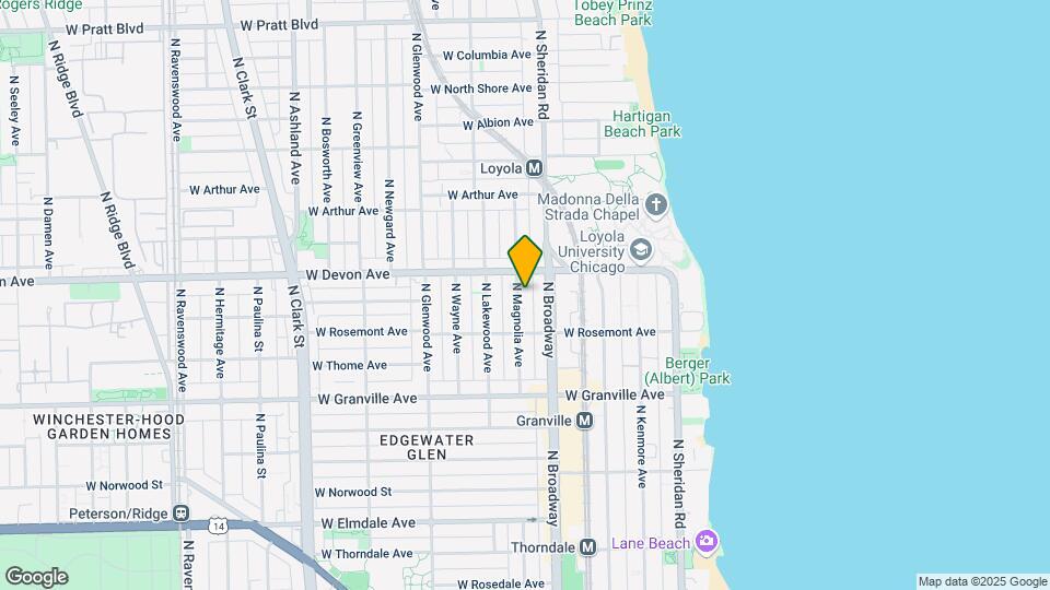 6335-6337 N Magnolia Ave Mapa y Detalles de la Ubicación