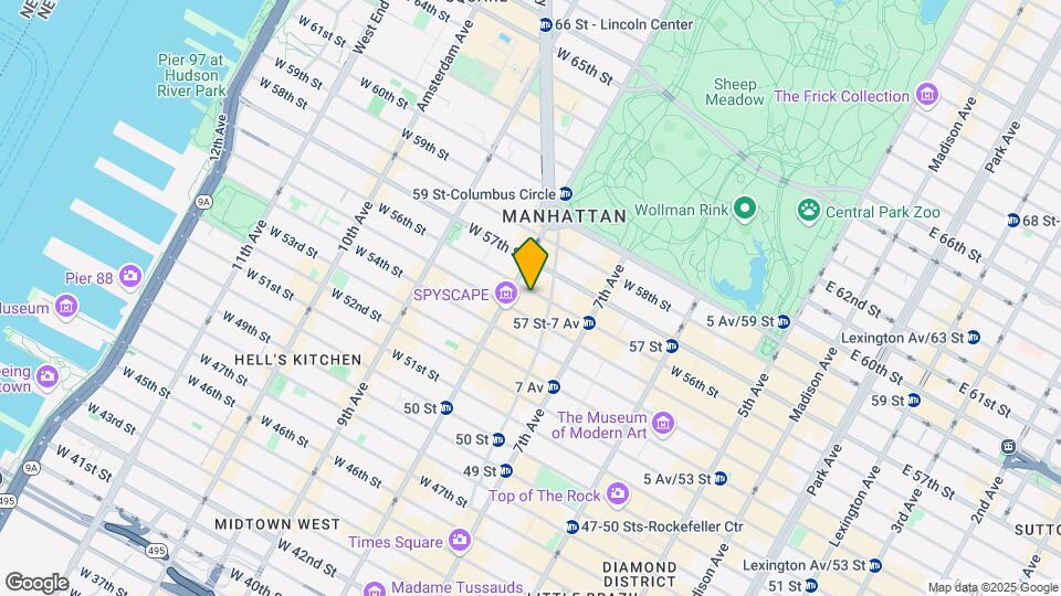 236 W 56th St Map and Location Details