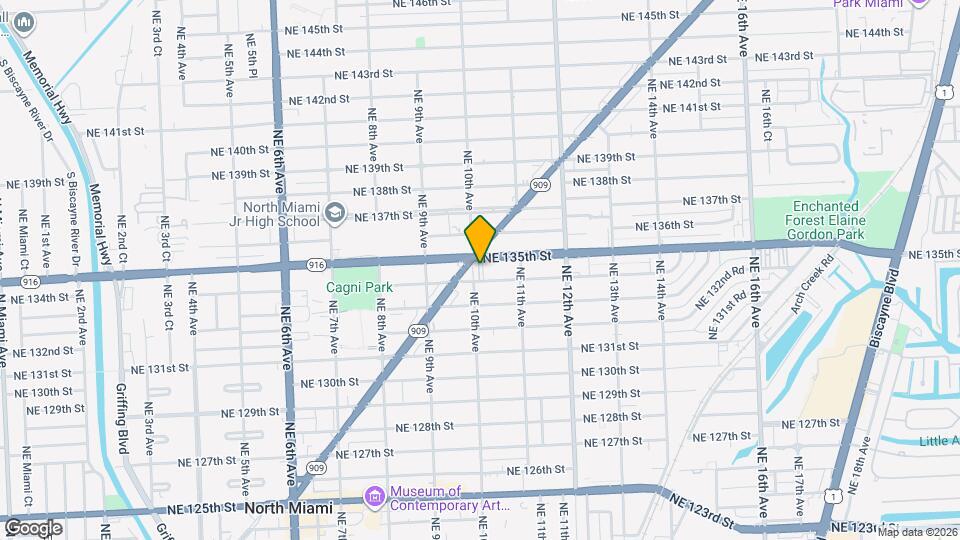 13455 NE 10th Ave, Unit 210 Map and Location Details