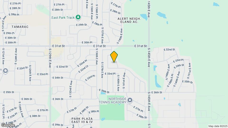 13808 E 32nd Pl Map and Location Details