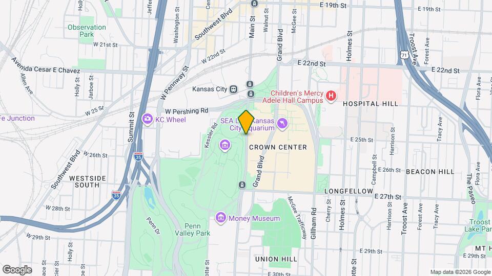 Crown Center-Santa Fe Place Map and Location Details