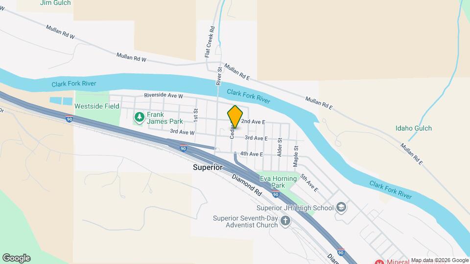 208 Cedar St Map and Location Details