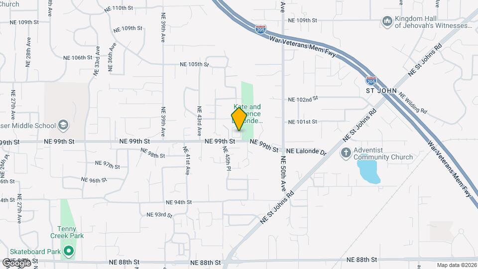 9904 NE 46th Ct Map and Location Details