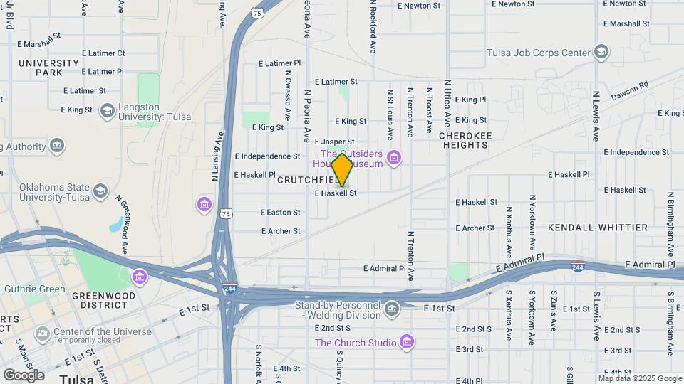 1347 E Haskell St Map and Location Details