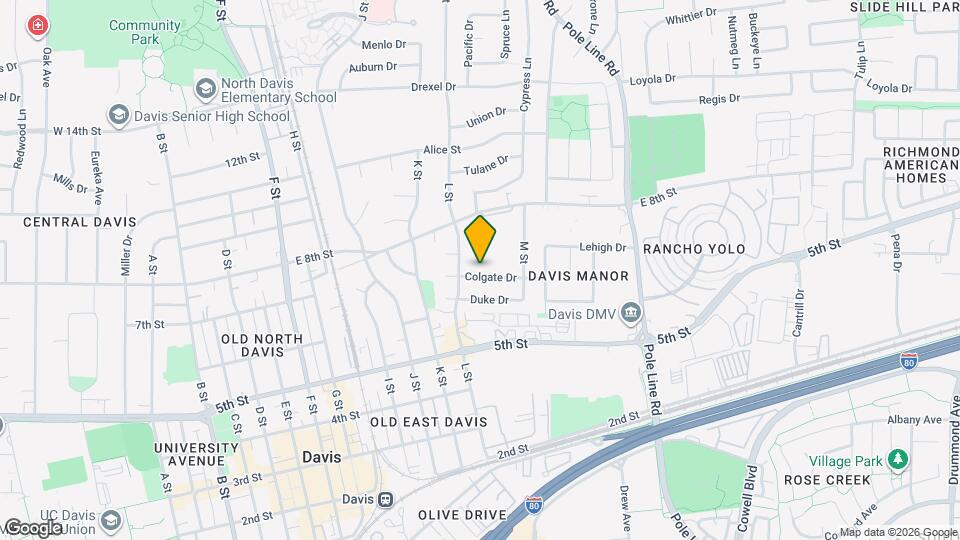 1323 Colgate Dr Map and Location Details