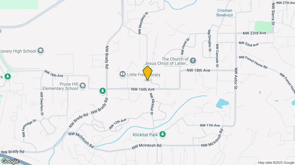 1647 NW Klickitat St Map and Location Details
