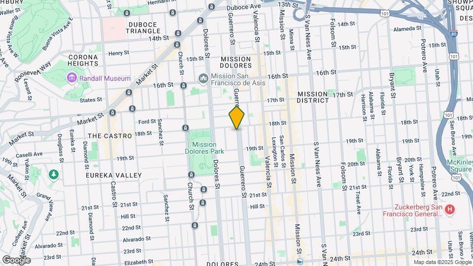 624-628 Guerrero St Map and Location Details