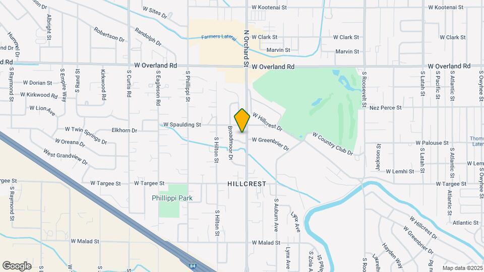 1919 S Orchard St Map and Location Details