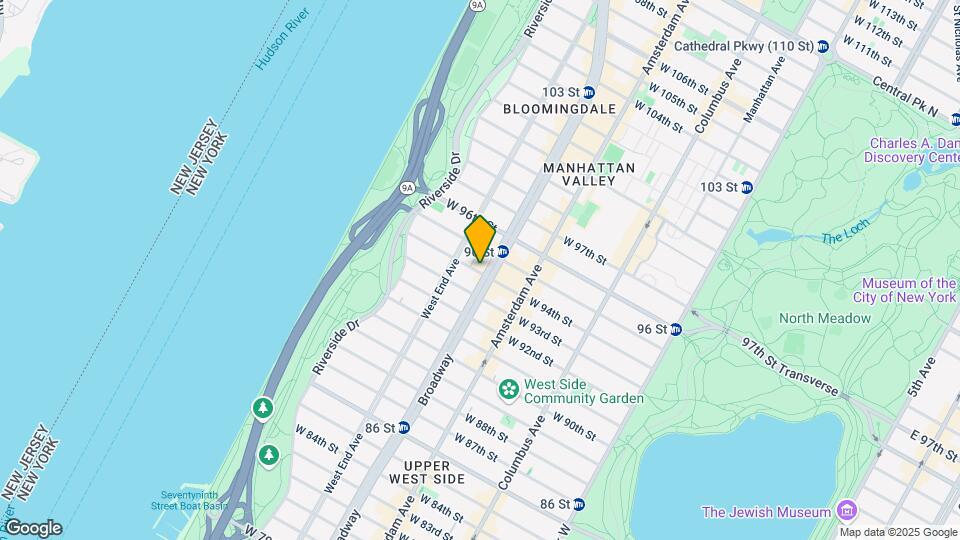 255 W 94th St Map and Location Details