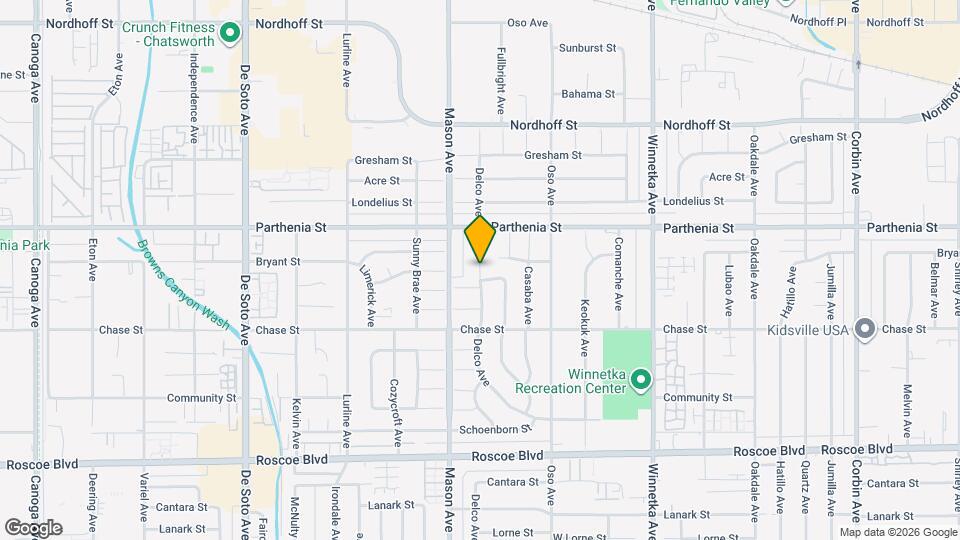 8605 Delco Ave Map and Location Details