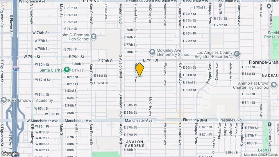 716 E 81st St Map and Location Details