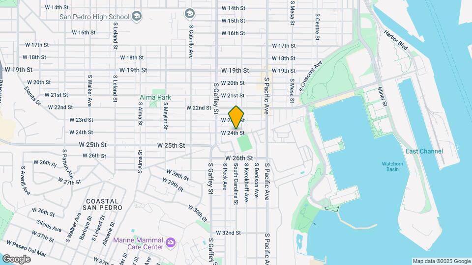 602 W 24th St Map and Location Details