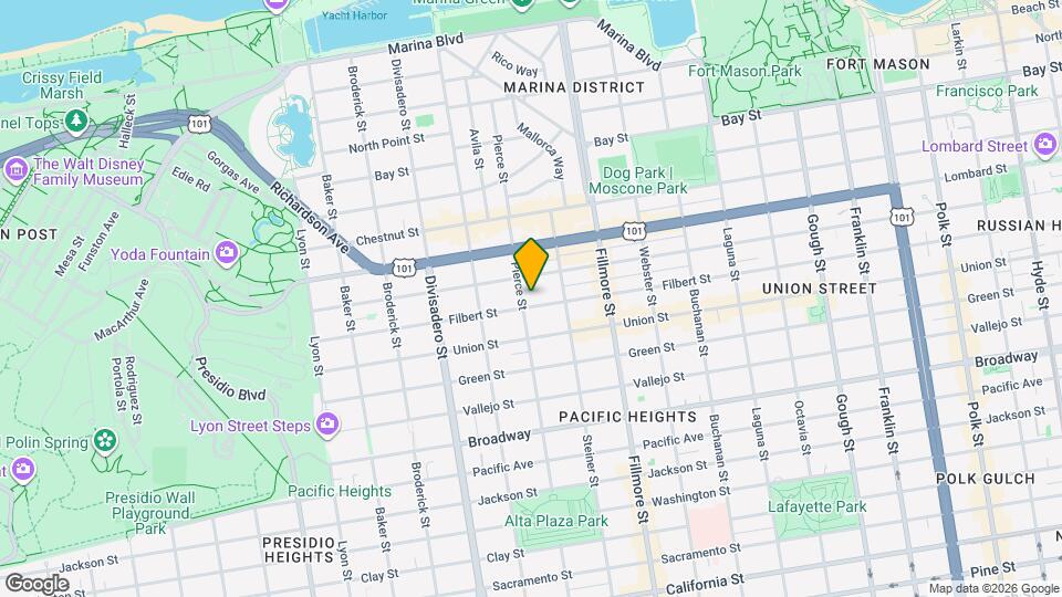 3012 Pierce St Map and Location Details