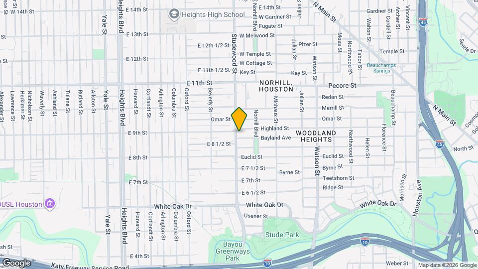1133 Bayland Ave Mapa y Detalles de la Ubicación