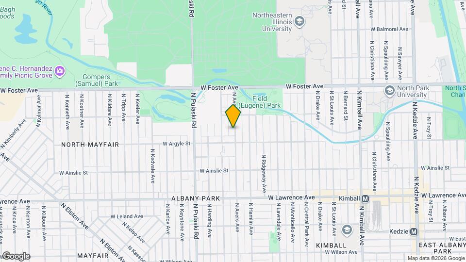 5026 N Avers Ave Map and Location Details