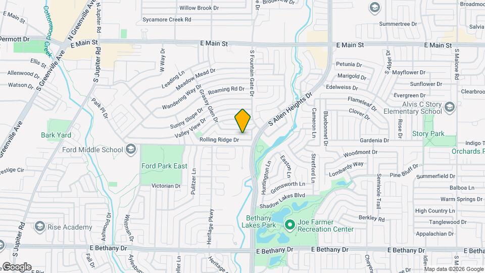 909 Rolling Ridge Dr Map and Location Details