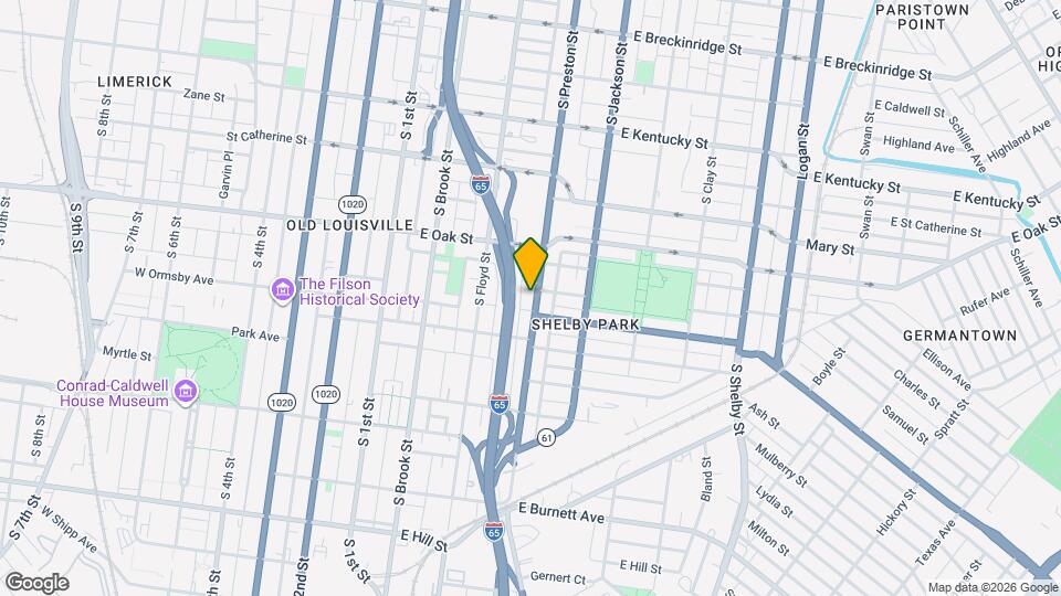 1238 S Preston St Map and Location Details