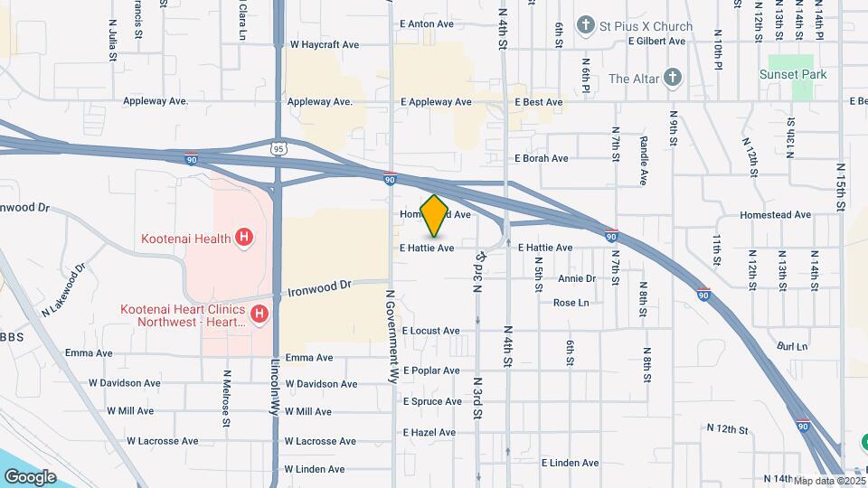 111 E Hattie Ave Map and Location Details