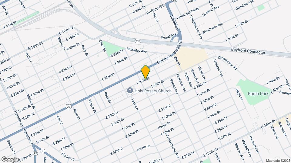 1113 E 27th St, Unit A Mapa y Detalles de la Ubicación