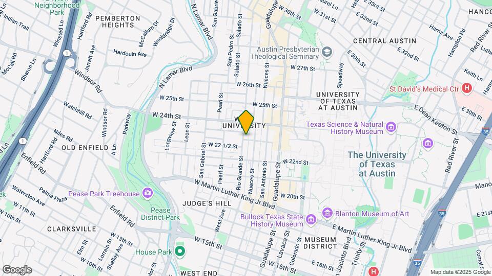 2301 Rio Grande St Map and Location Details