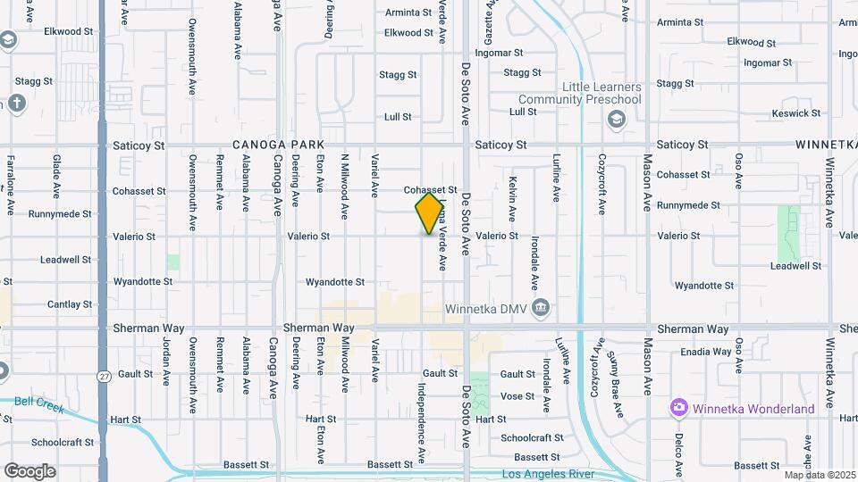 20954 Valerio St Map and Location Details