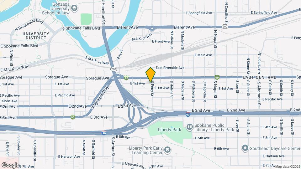 102 S Perry St Map and Location Details