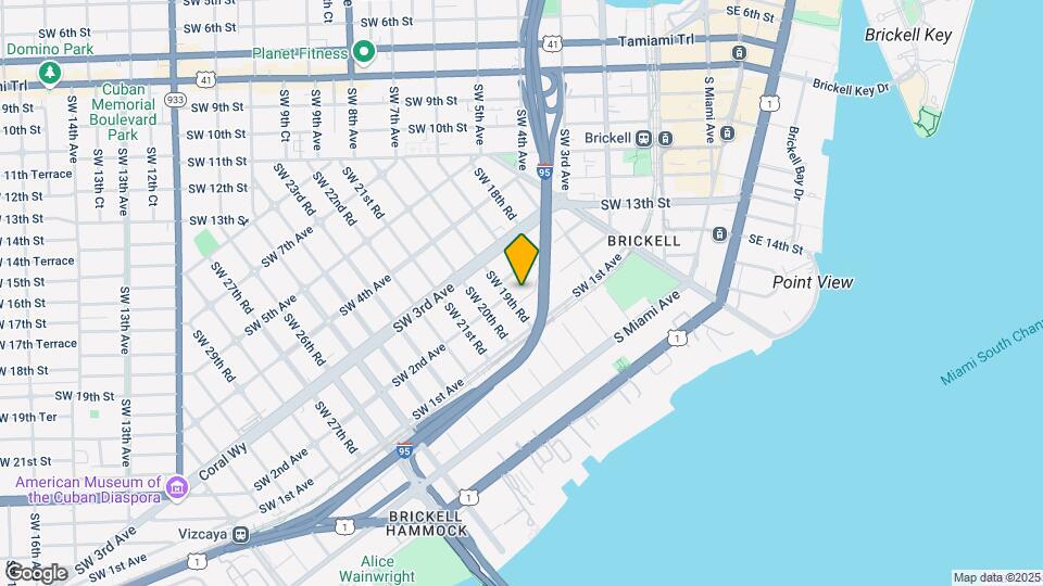1852 SW 2nd Ave Map and Location Details