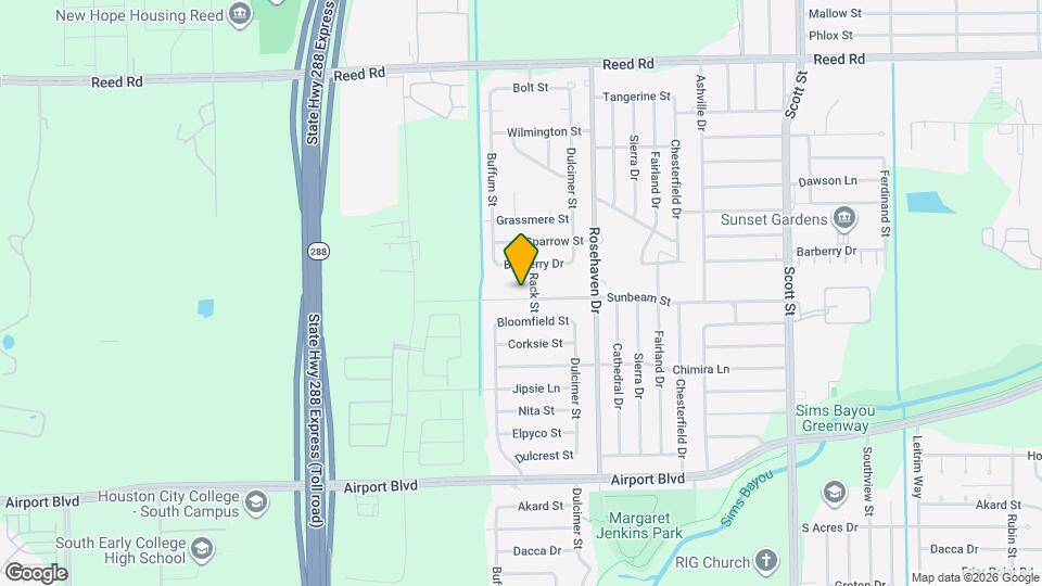 3021 Sunbeam St Map and Location Details