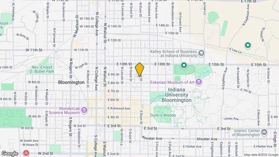 415 N Dunn St Map and Location Details