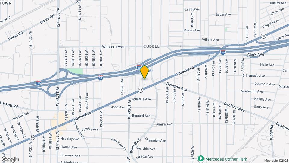 3153 W 103rd St Map and Location Details