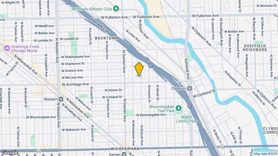 2014 N Wolcott Ave, Unit 1 Mapa y Detalles de la Ubicación