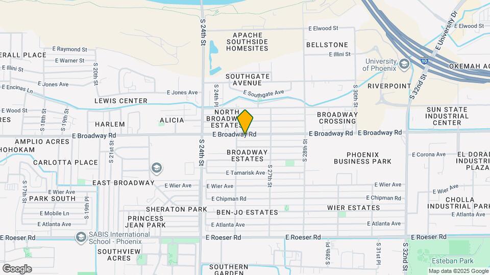 2509 E Broadway Rd Map and Location Details