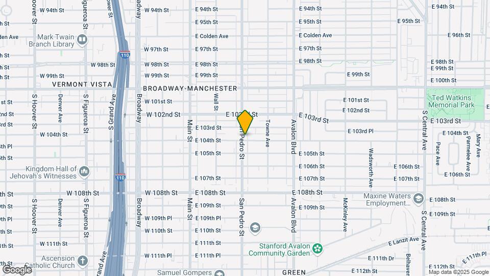 311 W 104th St Map and Location Details