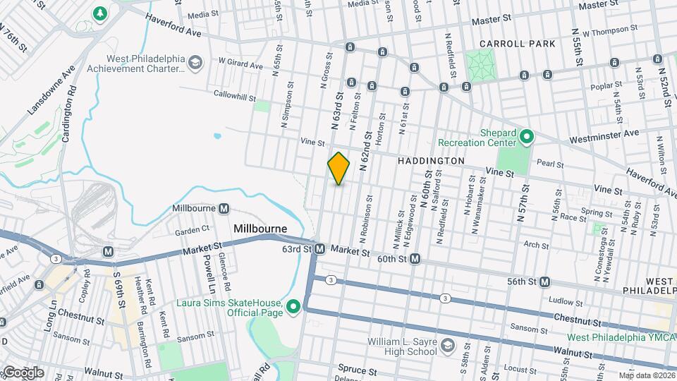 124 N Felton St Map and Location Details