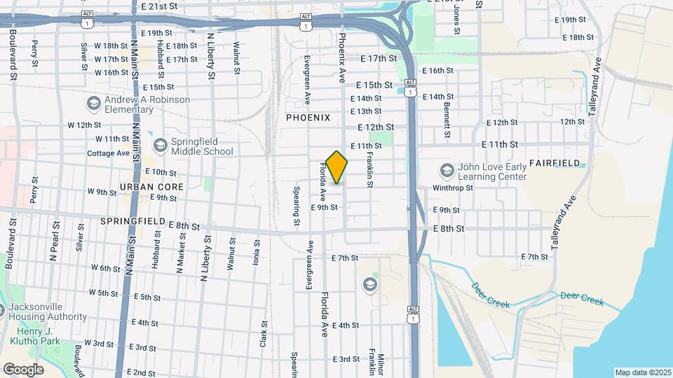 1065 Winthrop St Map and Location Details