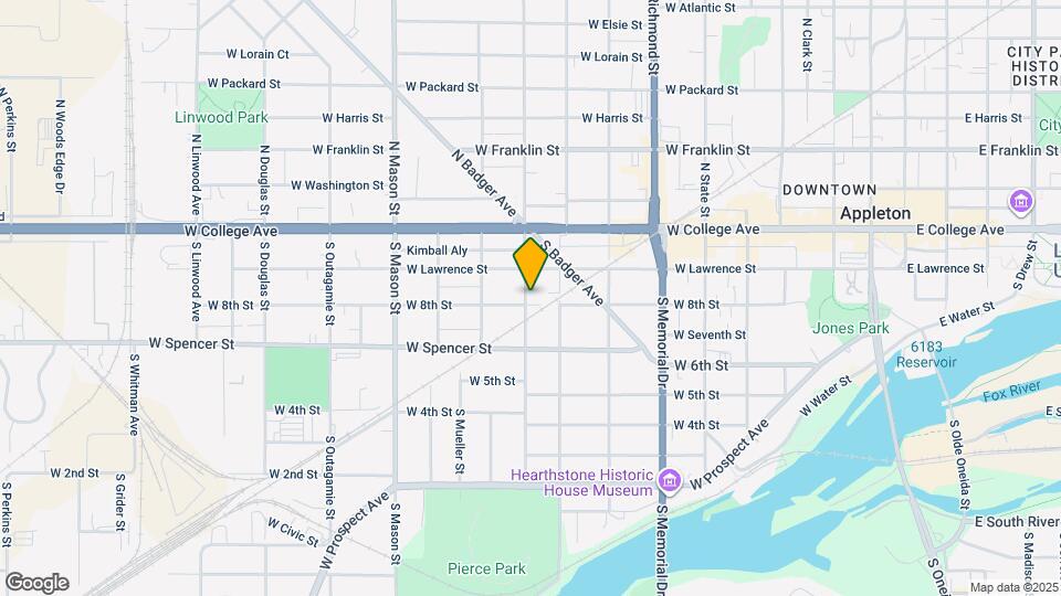 932 W 8th St Map and Location Details