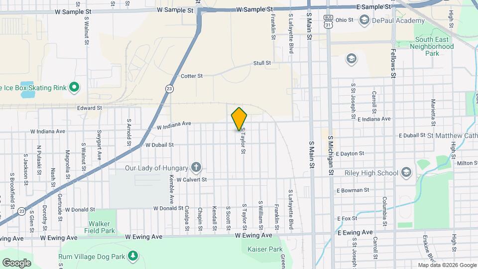 1621 S Taylor St Map and Location Details