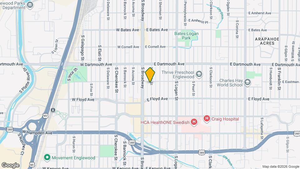 3211 S Lincoln St Map and Location Details