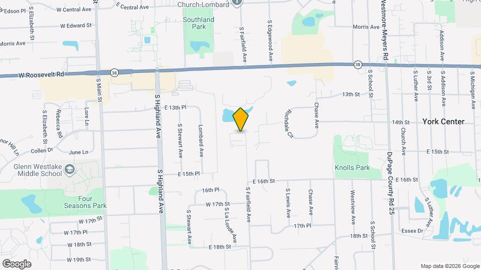 1419 S Fairfield Ave Map and Location Details