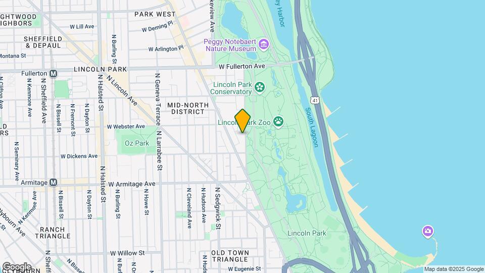 2130 N Lincoln Park W Map and Location Details