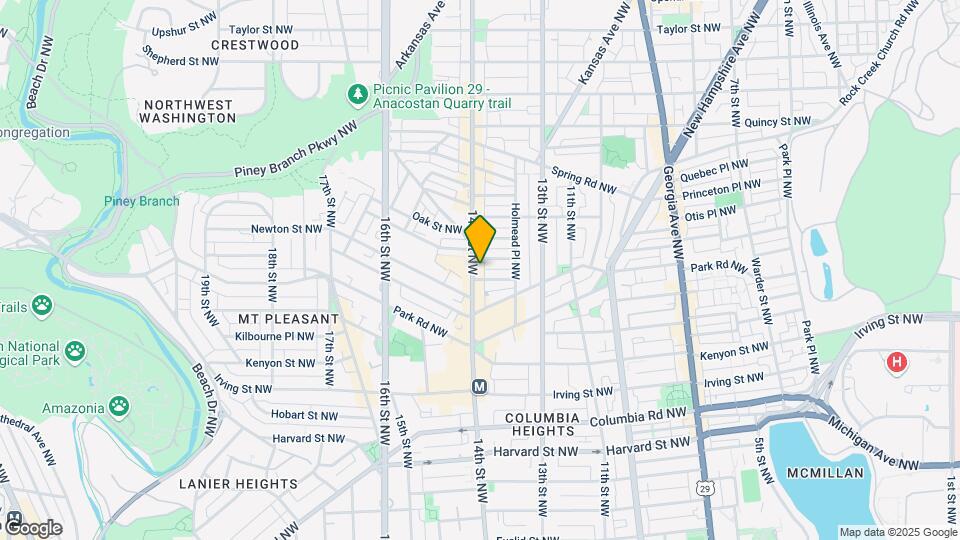 3435 14th St NW Map and Location Details
