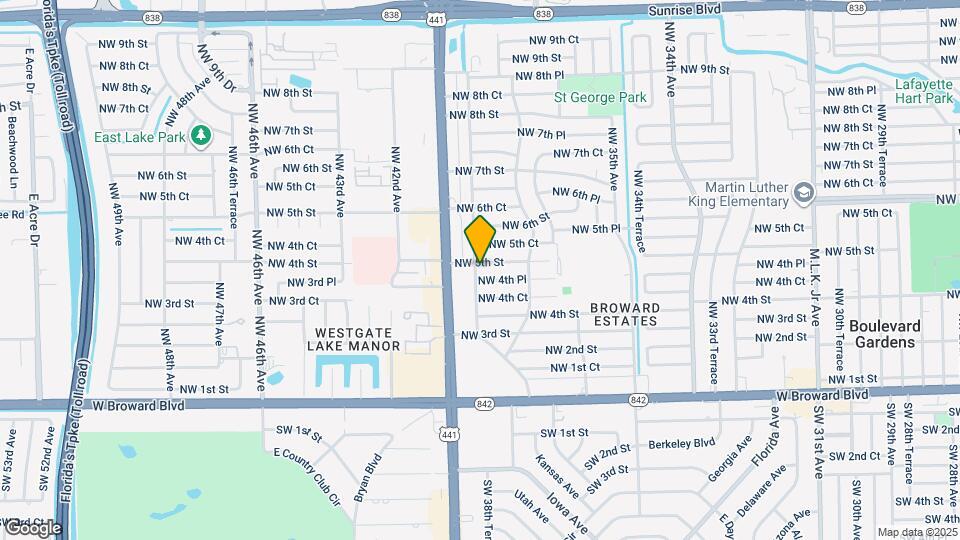 3880 NW 5th St Map and Location Details