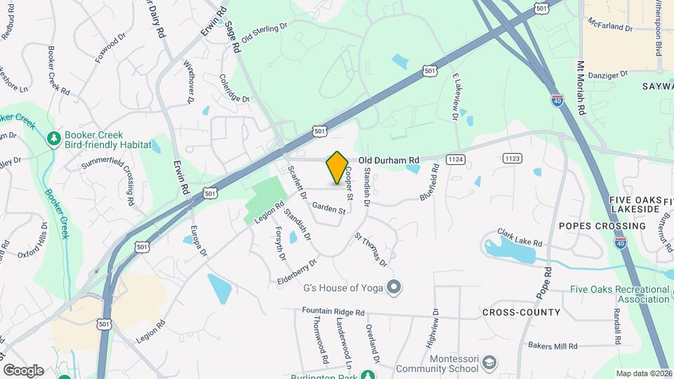 1740 Legion Rd Map and Location Details