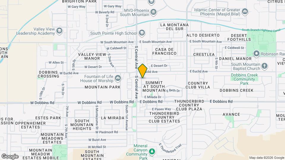 101 E Valley View Dr Map and Location Details