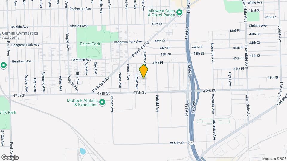 4652 Custer Ave Map and Location Details