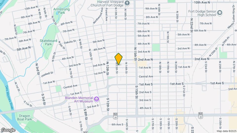 1302 1st Ave N Map and Location Details