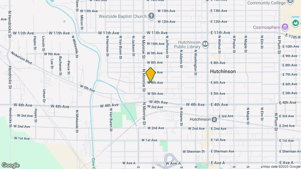 407 W 6th Ave Map and Location Details